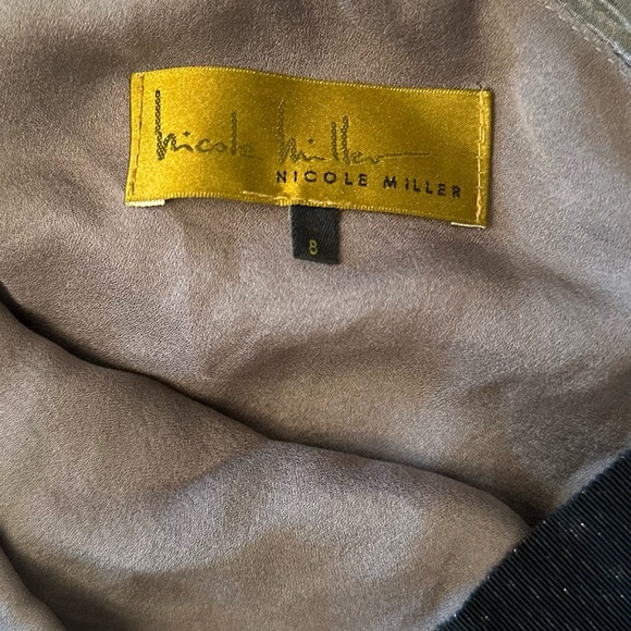 Nicole Miller Women’s one shoulder beaded Blouse - 8 - Picture 8 of 10